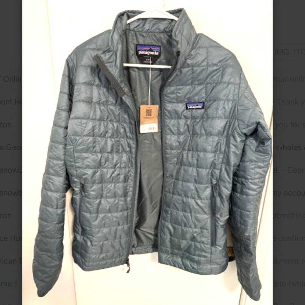 Patagonia NWT Men's Small Nano Puff Noveau Green Jacket Coat Lightweight NEW!